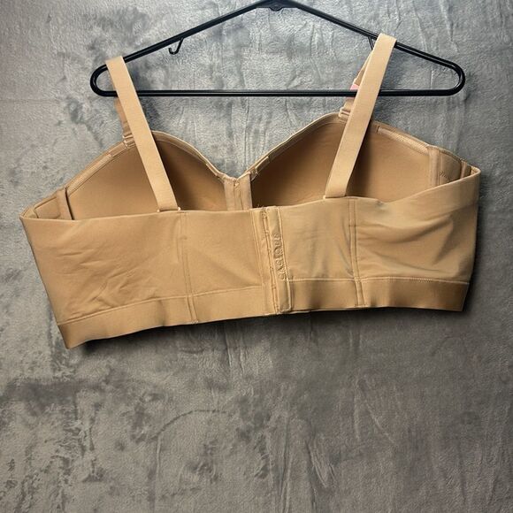 NWT New Cacique Tan Lightly Lined Multi Way Strapless Underwire Bra Size 48DD - Picture 5 of 8